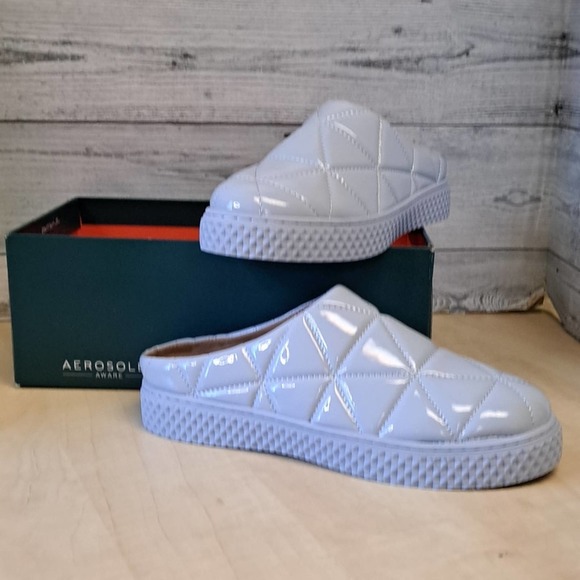 AEROSOLES Ella Quilted Slide- On Sneakers Blue 7 - Picture 3 of 10